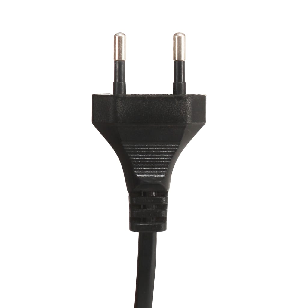 vidaXL Lampa podłogowa z 2 kloszami, czarna, E27, żeliwo