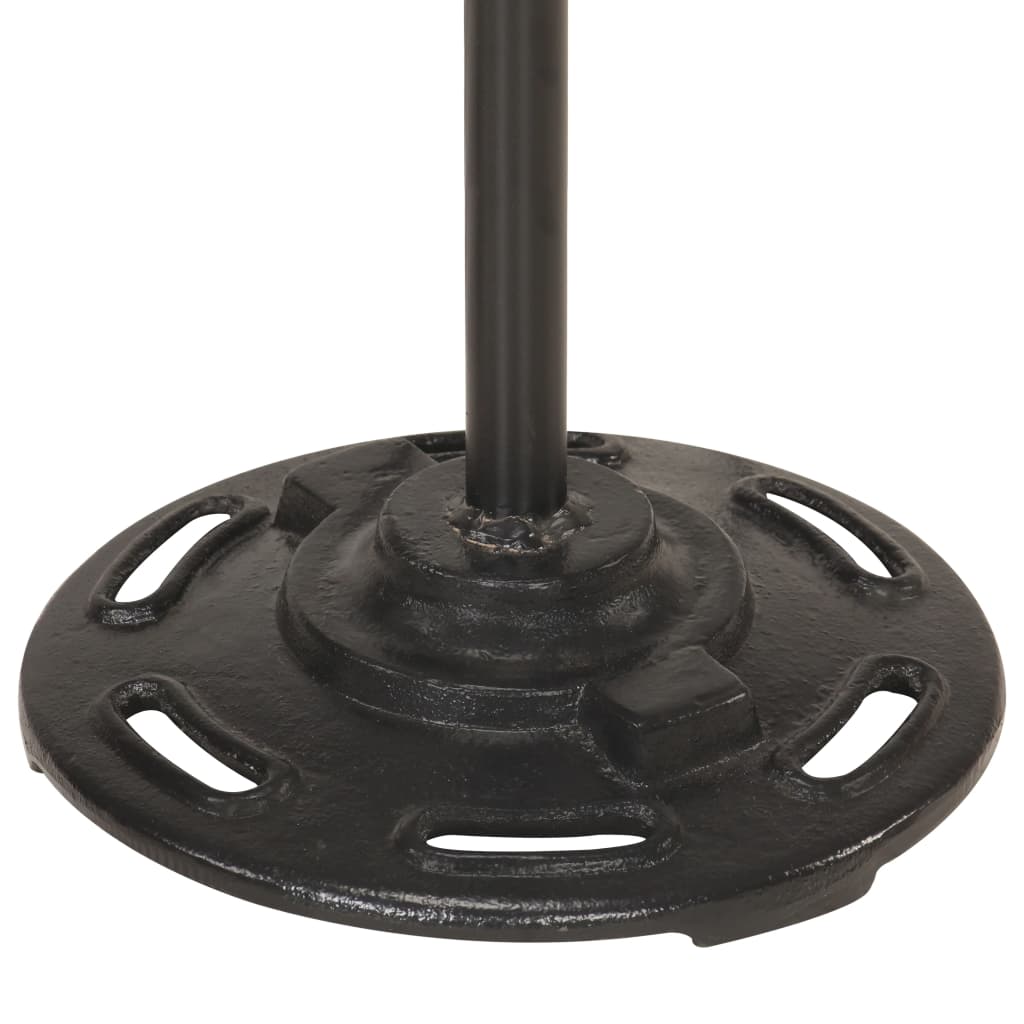 vidaXL Lampa podłogowa z 2 kloszami, biała, E27, żeliwo