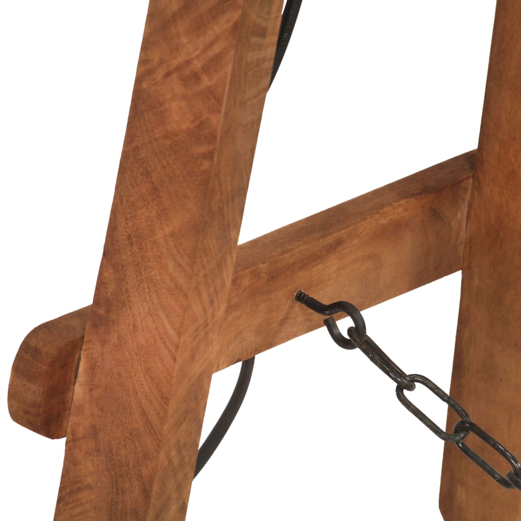 vidaXL Lampy podłogowe, 3 szt., srebrne, E27, lite drewno mango
