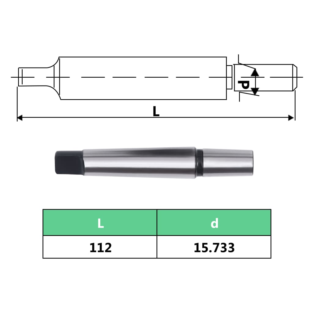 vidaXL Szybkomocujący uchwyt wiertarski MT2-B16, 13 mm 1-13B16
