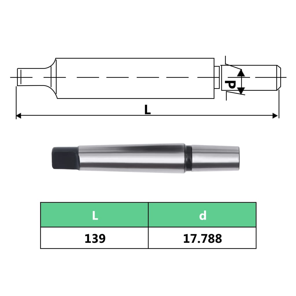 vidaXL Szybkomocujący uchwyt wiertarski MT2-B18, 16 mm 1-16B18