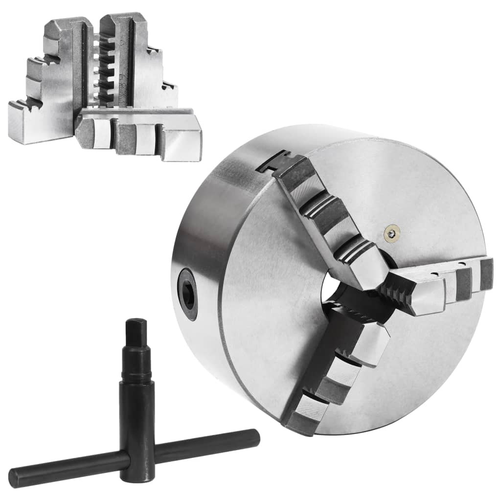 vidaXL Samocentrujący uchwyt tokarski, 3-szczękowy, 160 mm, stal