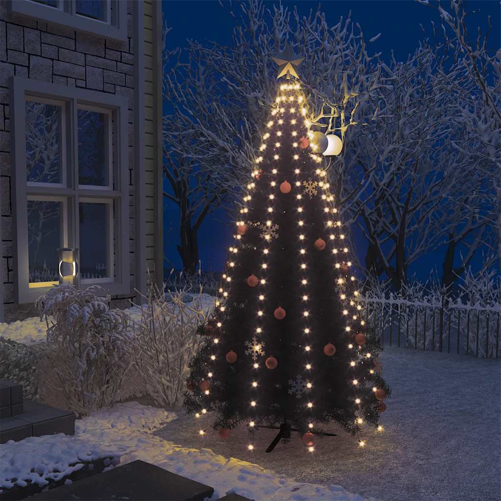 vidaXL Lampki choinkowe w formie siatki, 250 LED, 250 cm
