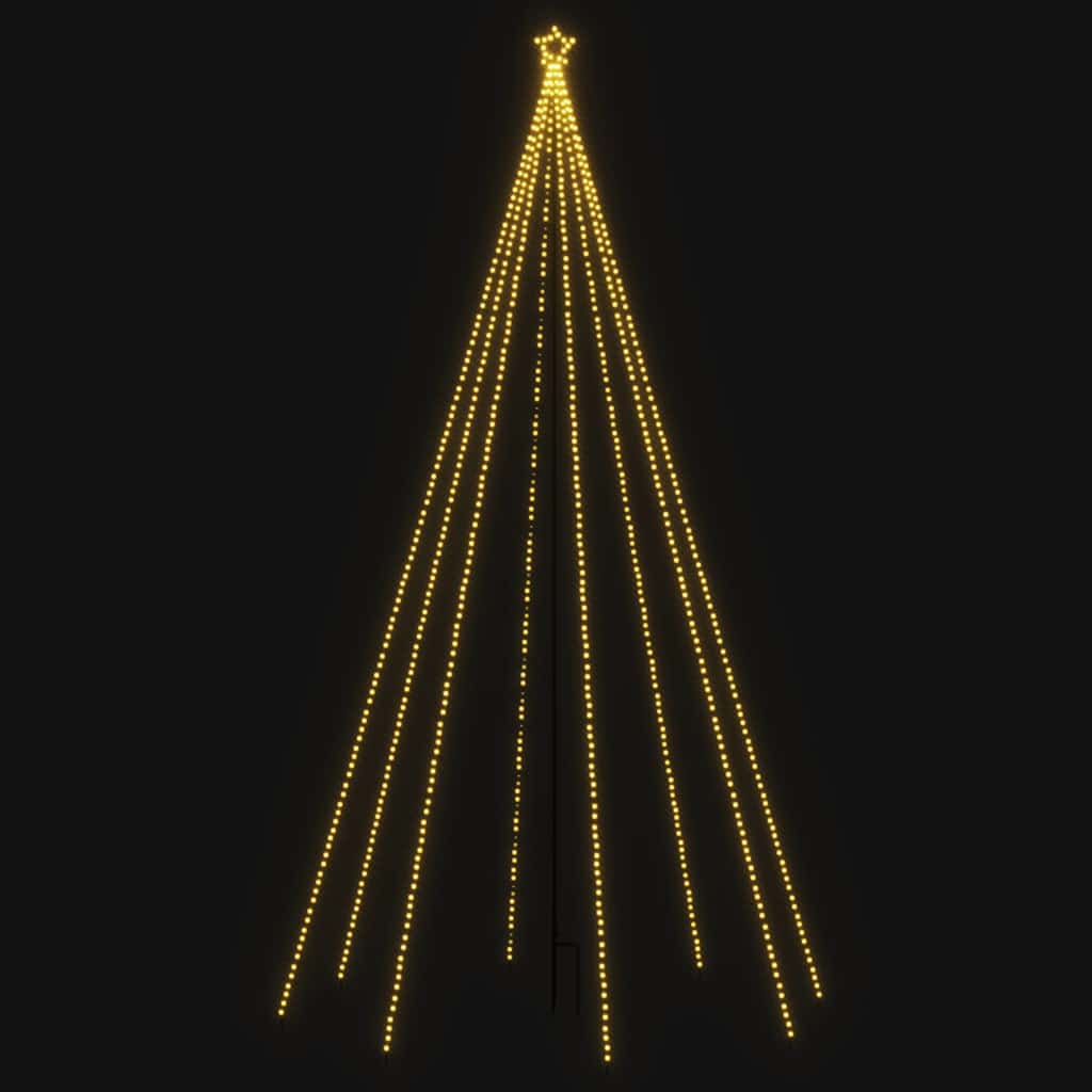 vidaXL Choinka z lampek ułożonych w wodospad, 400 diod LED, 2,5 m