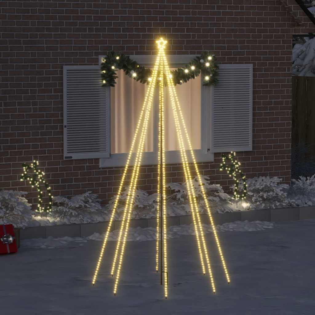 vidaXL Choinka z lampek ułożonych w wodospad, 400 diod LED, 2,5 m