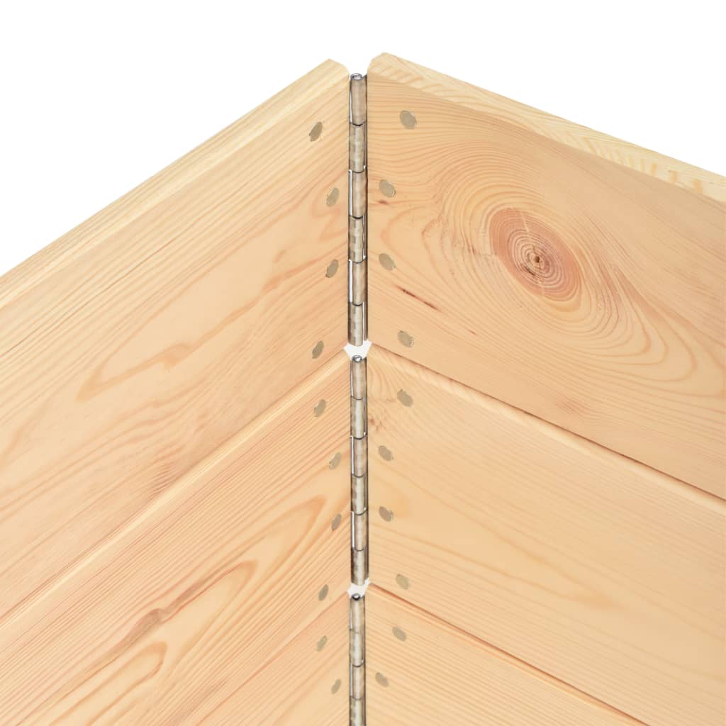 vidaXL Podniesione grządki, 3 szt., 80x120 cm, lite drewno sosnowe