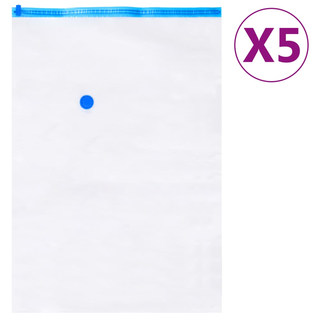 vidaXL Próżniowe worki podróżne na ubrania, 2 rozmiary, 10 szt.