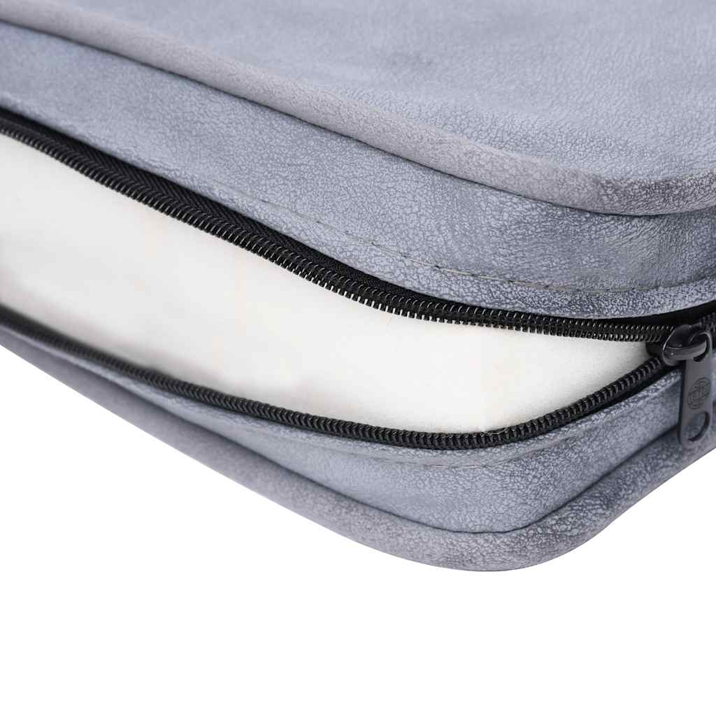 vidaXL Sofa dla psa, szara, 57x34x36 cm, pluszowa