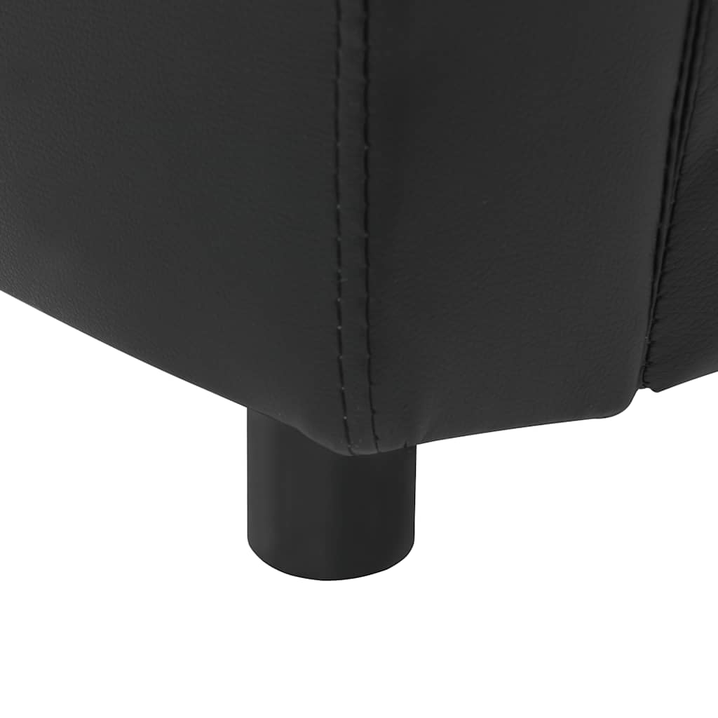 vidaXL Sofa dla psa, czarna, 67x41x39 cm, sztuczna skóra