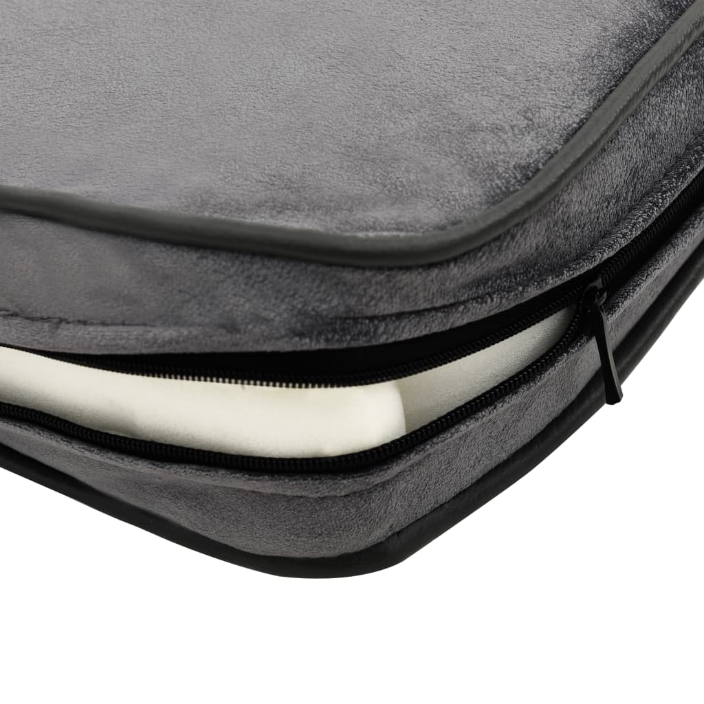 vidaXL Sofa dla psa, szara, 81x43x31 cm, plusz i sztuczna skóra