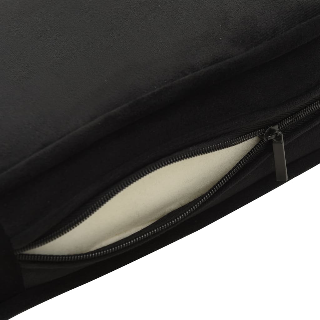 vidaXL Sofa dla psa, czarna, 81x43x31 cm, plusz i sztuczna skóra
