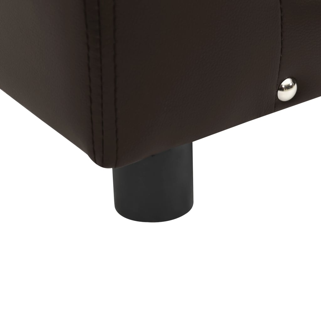 vidaXL Sofa dla psa, brązowa, 81x43x31 cm, plusz i sztuczna skóra