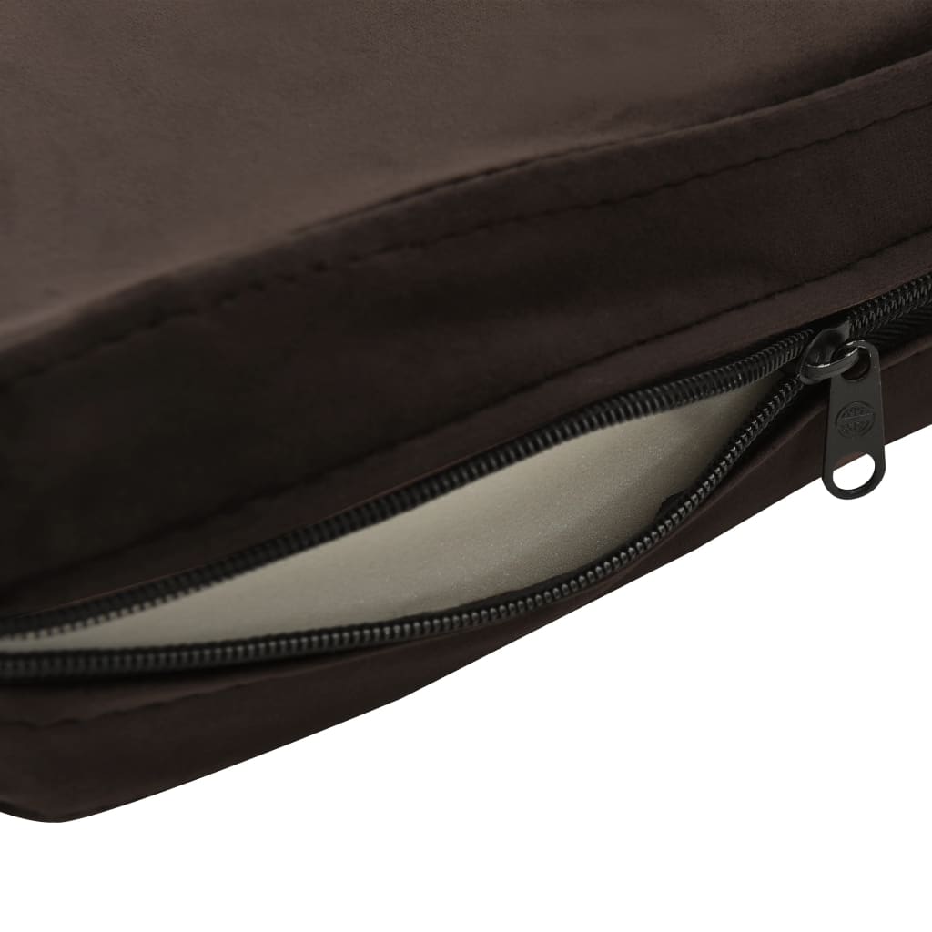vidaXL Sofa dla psa, brązowa, 81x43x31 cm, plusz i sztuczna skóra