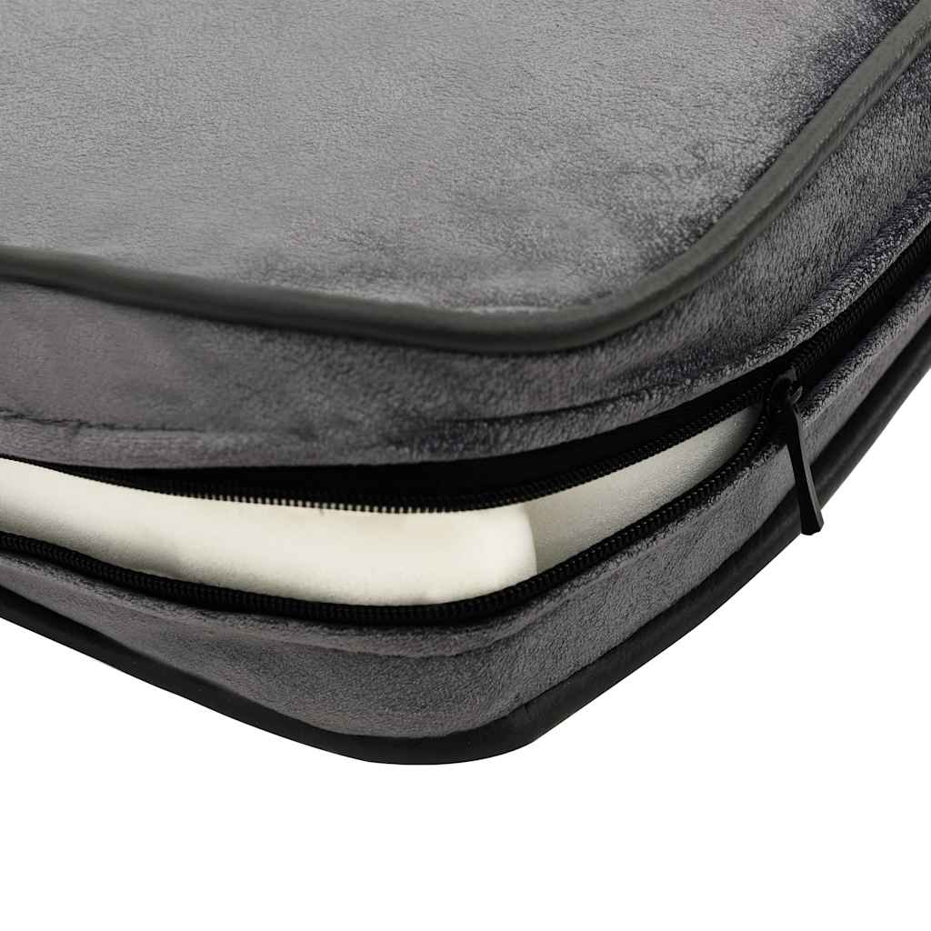 vidaXL Sofa dla psa, szara, 60x43x30 cm, plusz i sztuczna skóra