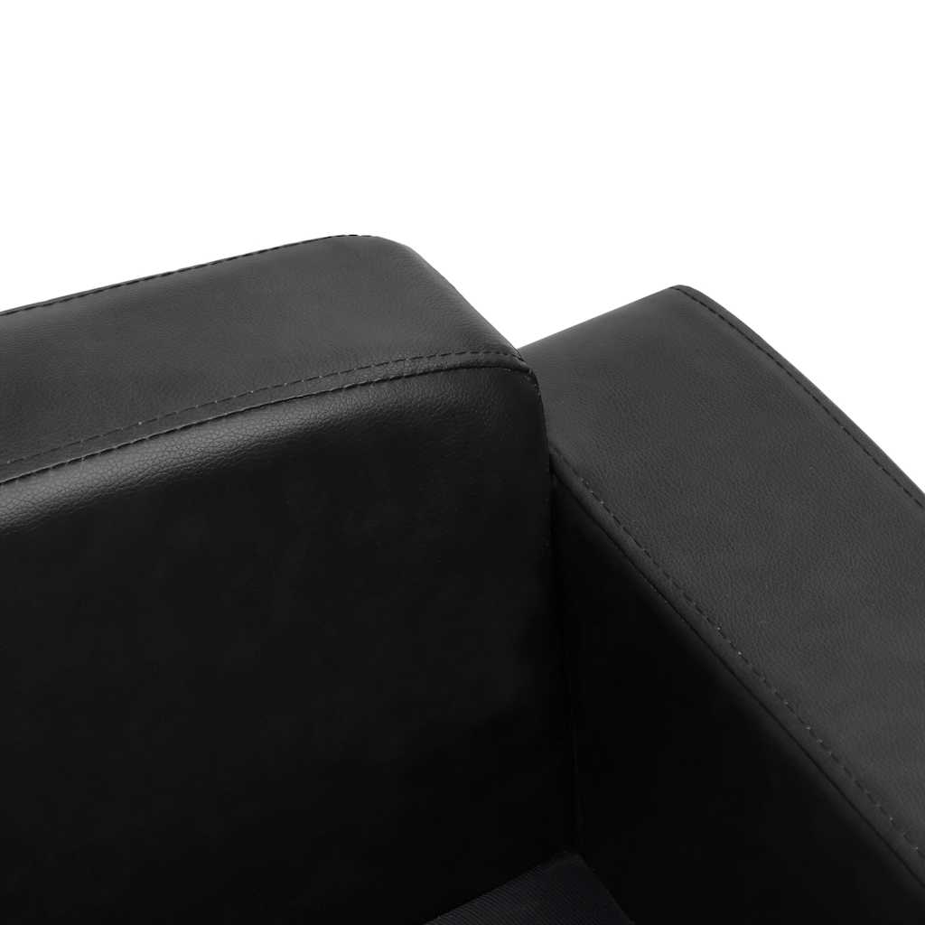 vidaXL Sofa dla psa, czarna, 80x50x40 cm, sztuczna skóra