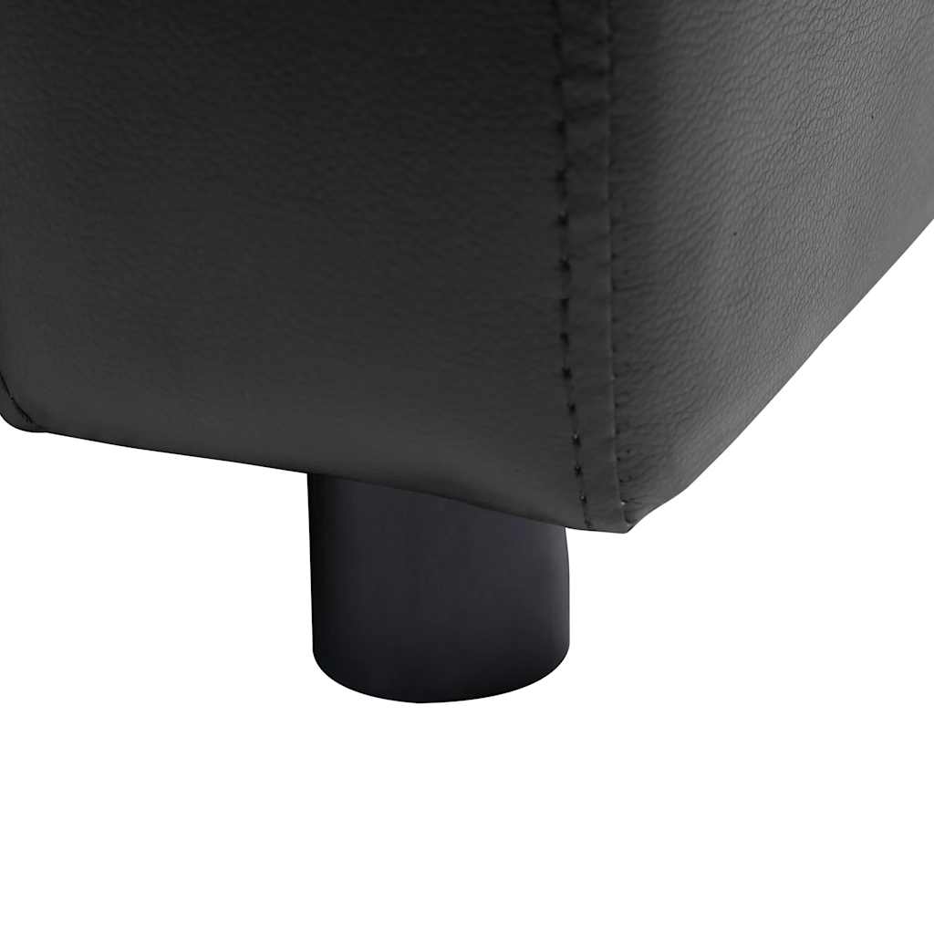 vidaXL Sofa dla psa, czarna, 80x50x40 cm, sztuczna skóra