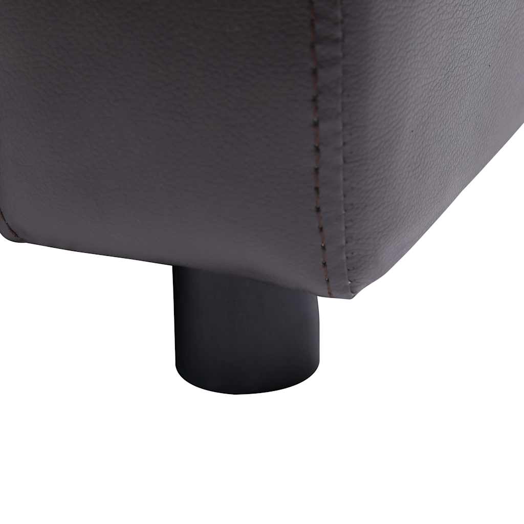vidaXL Sofa dla psa, brązowa, 80x50x40 cm, sztuczna skóra