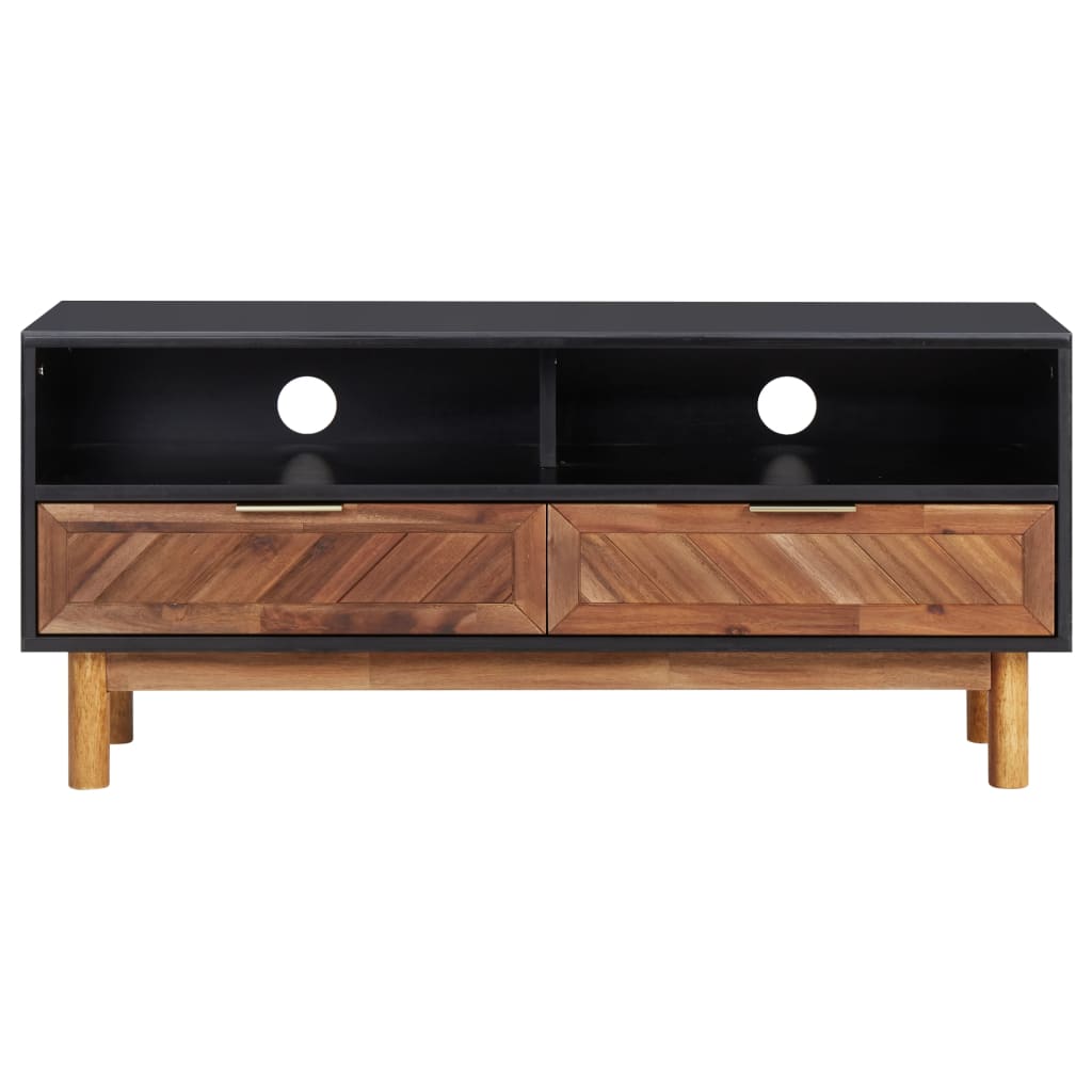 vidaXL Szafka pod TV, 100x35x45 cm, lite drewno akacjowe i MDF