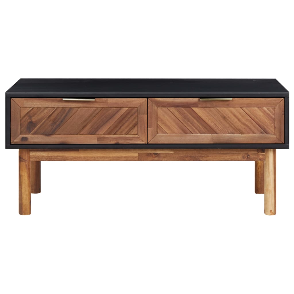 vidaXL Stolik kawowy, 90x50x40 cm, lite drewno akacjowe i MDF