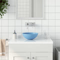 vidaXL Umywalka łazienkowa, ceramiczna, jasnoniebieska, okrągła