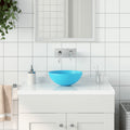vidaXL Umywalka łazienkowa, ceramiczna, jasnozielona, okrągła