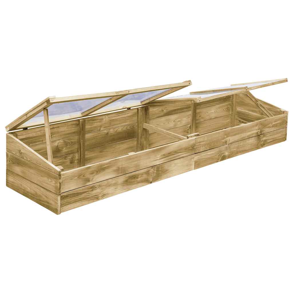 vidaXL Inspekty, 2 szt., impregnowane drewno sosnowe, 200x50x35 cm