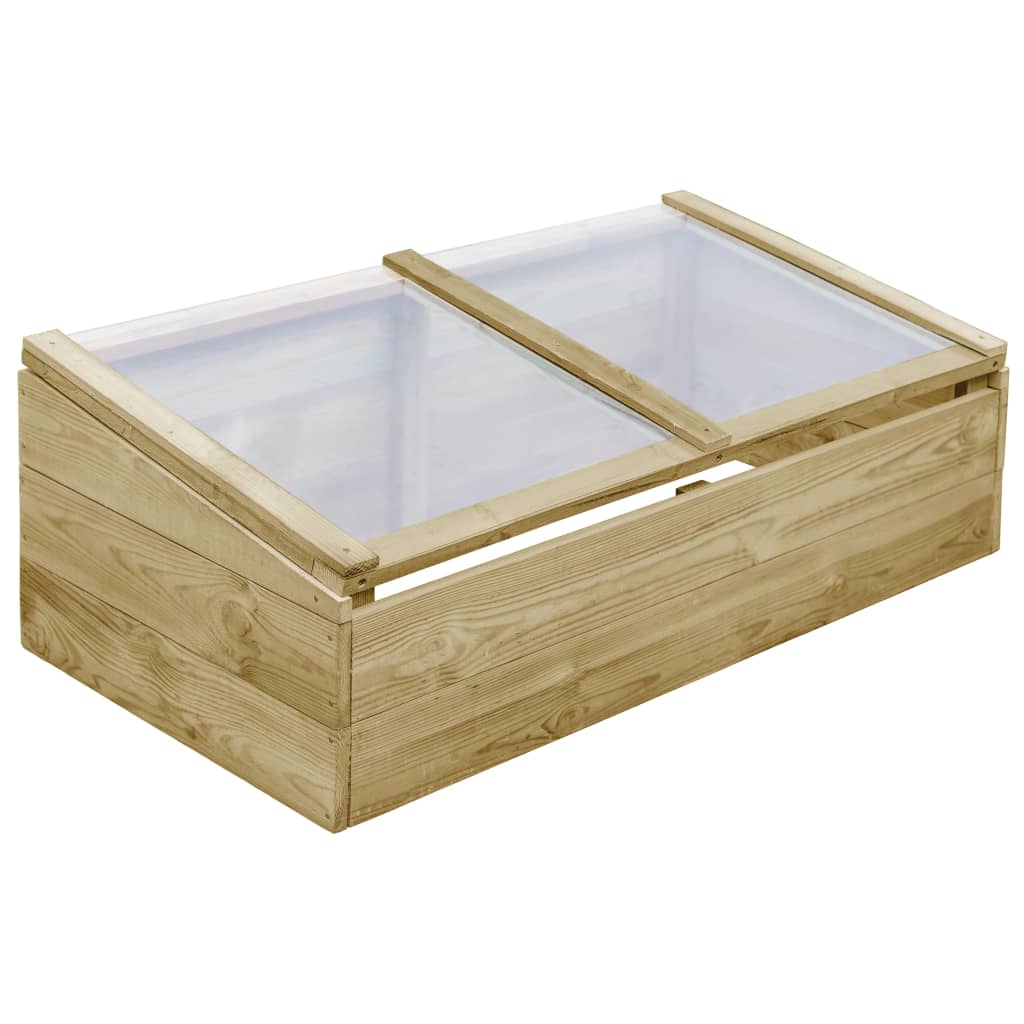 vidaXL Inspekty, 2 szt., impregnowane drewno sosnowe, 100x50x35 cm