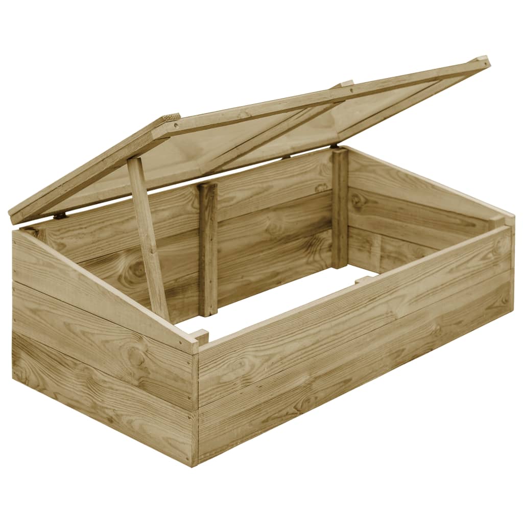 vidaXL Inspekty, 2 szt., impregnowane drewno sosnowe, 100x50x35 cm