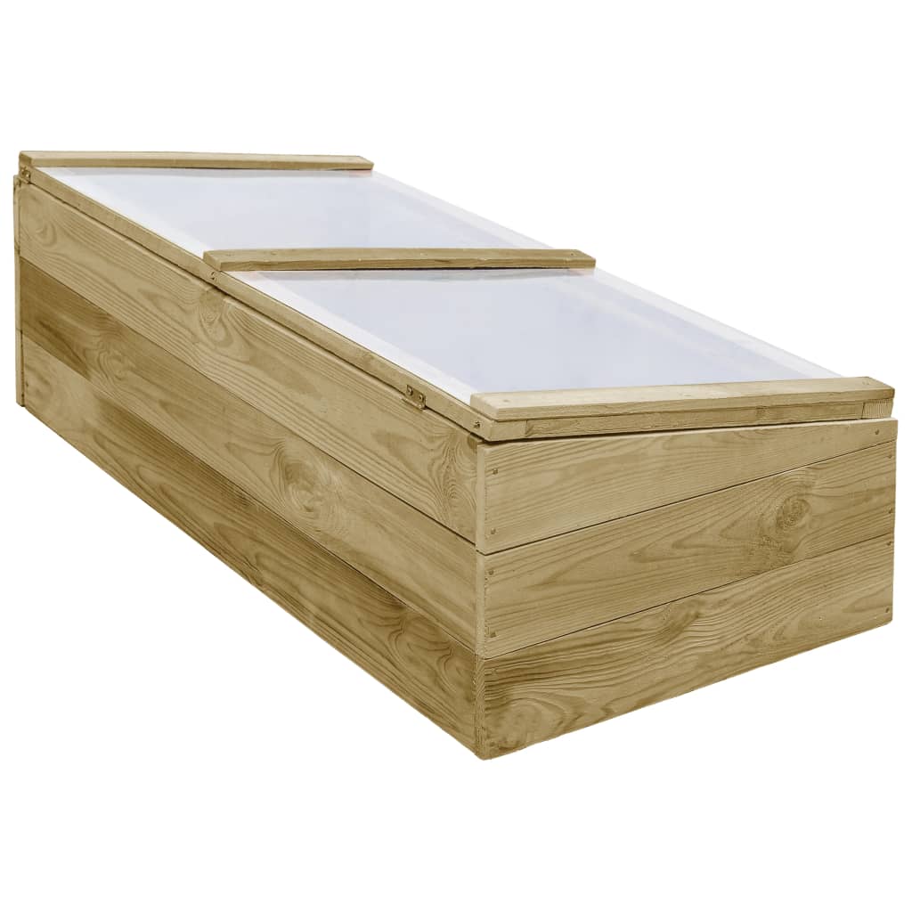 vidaXL Inspekty, 2 szt., impregnowane drewno sosnowe, 100x50x35 cm