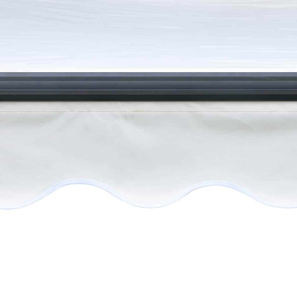 vidaXL Ręcznie zwijana markiza z LED, 300 x 250 cm, kremowa