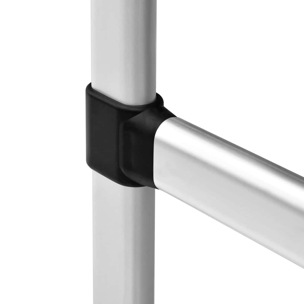 vidaXL System teleskopowych drążków do garderoby, aluminiowy