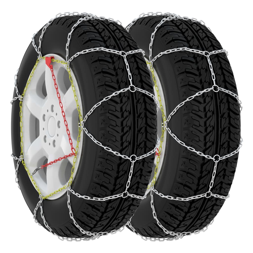 vidaXL Łańcuchy śniegowe, 2 szt., 16 mm, SUV, 4x4, rozmiar 400