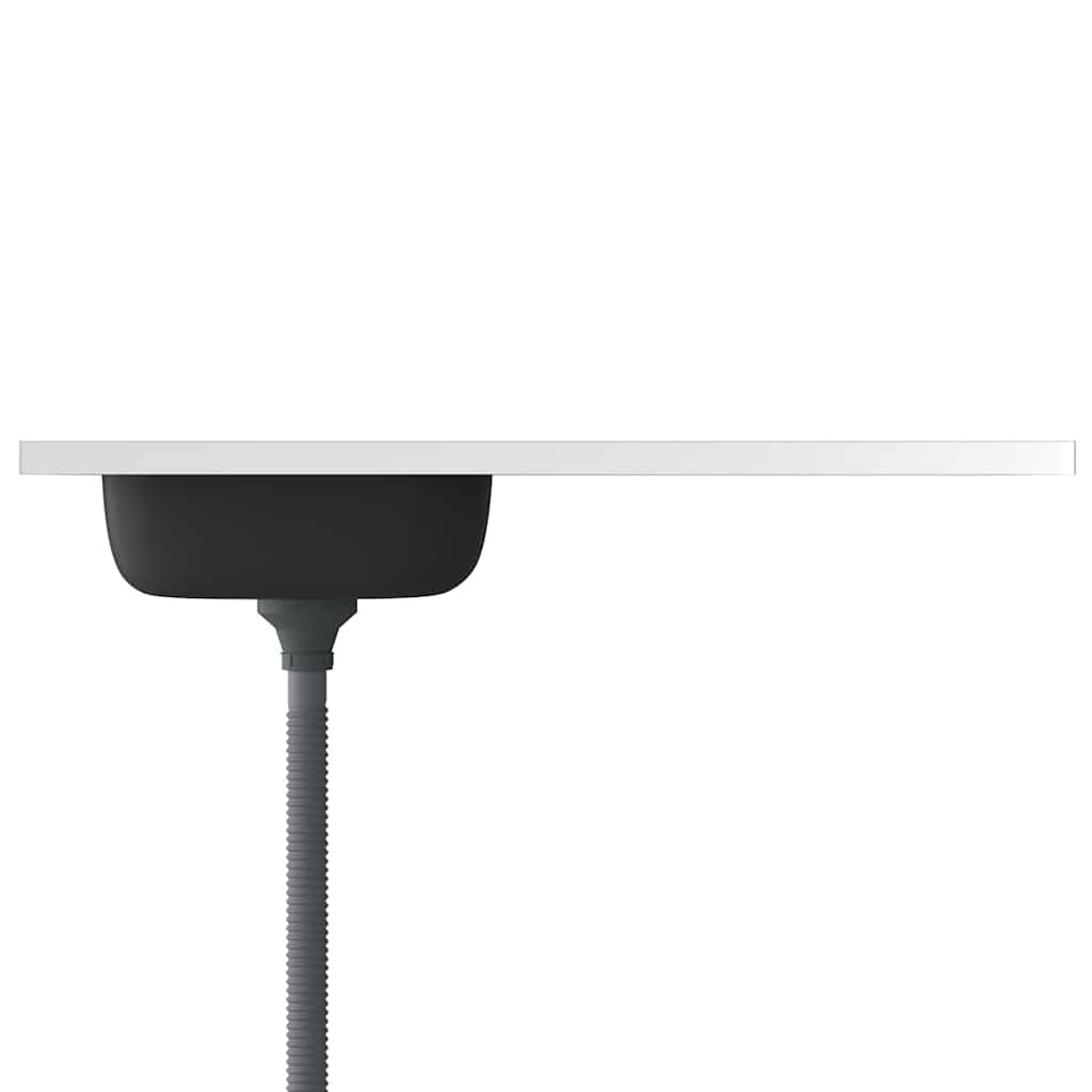vidaXL Zlew kuchenny z ociekaczem, srebrny, 1000x600x155 mm, stal