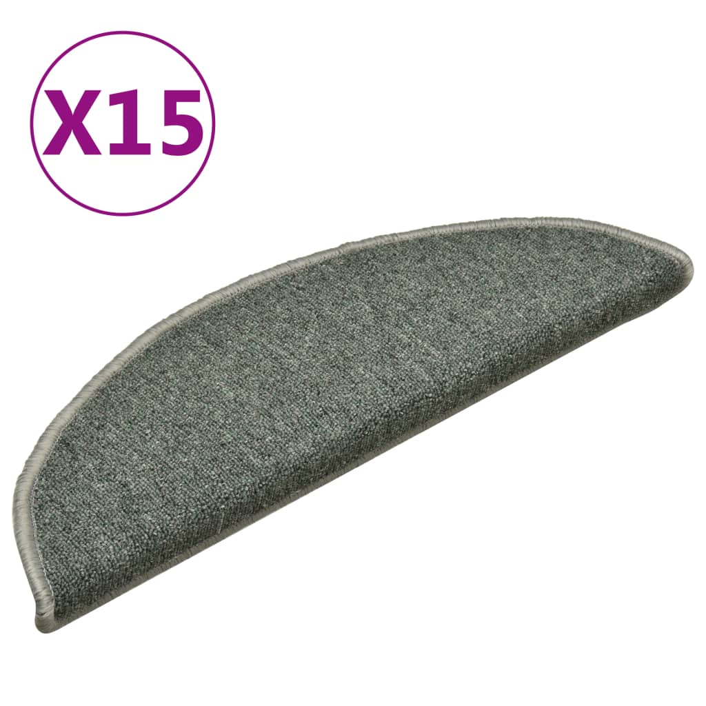 vidaXL Dywaniki na schody 15 szt. 56 x 17 x 3 cm Non-Slip
