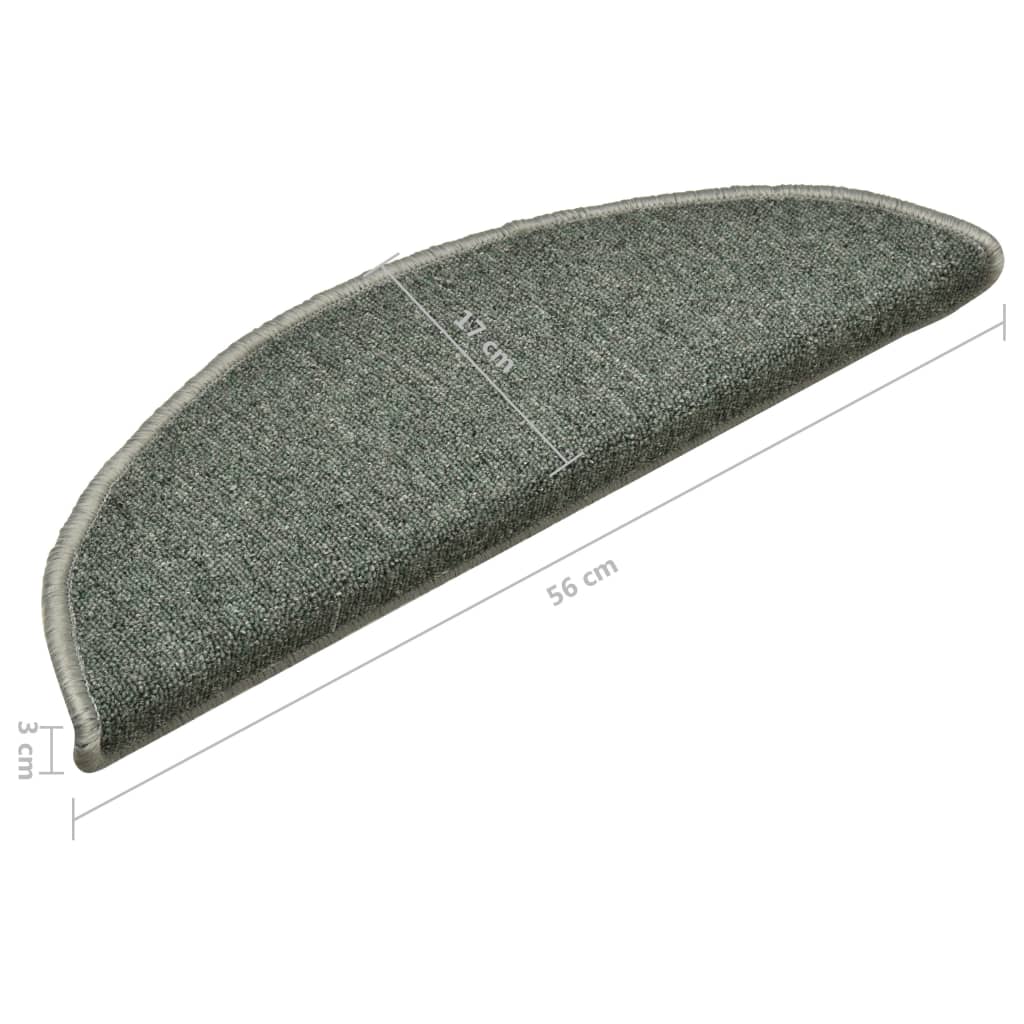 vidaXL Dywaniki na schody 15 szt. 56 x 17 x 3 cm Non-Slip
