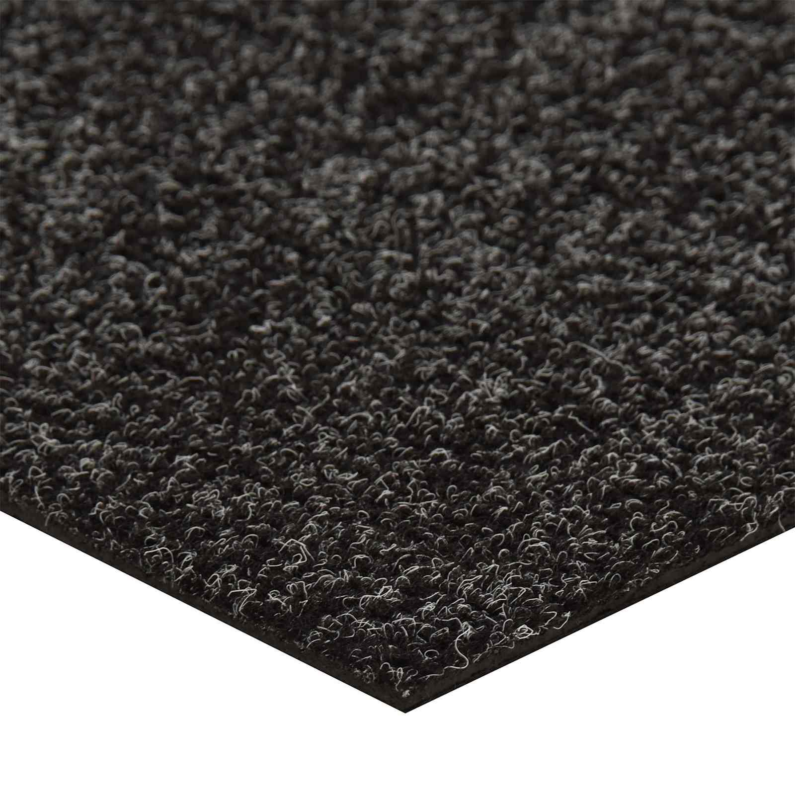 vidaXL Dywan 20 pcs Czarny 50 x 50 cm bitum