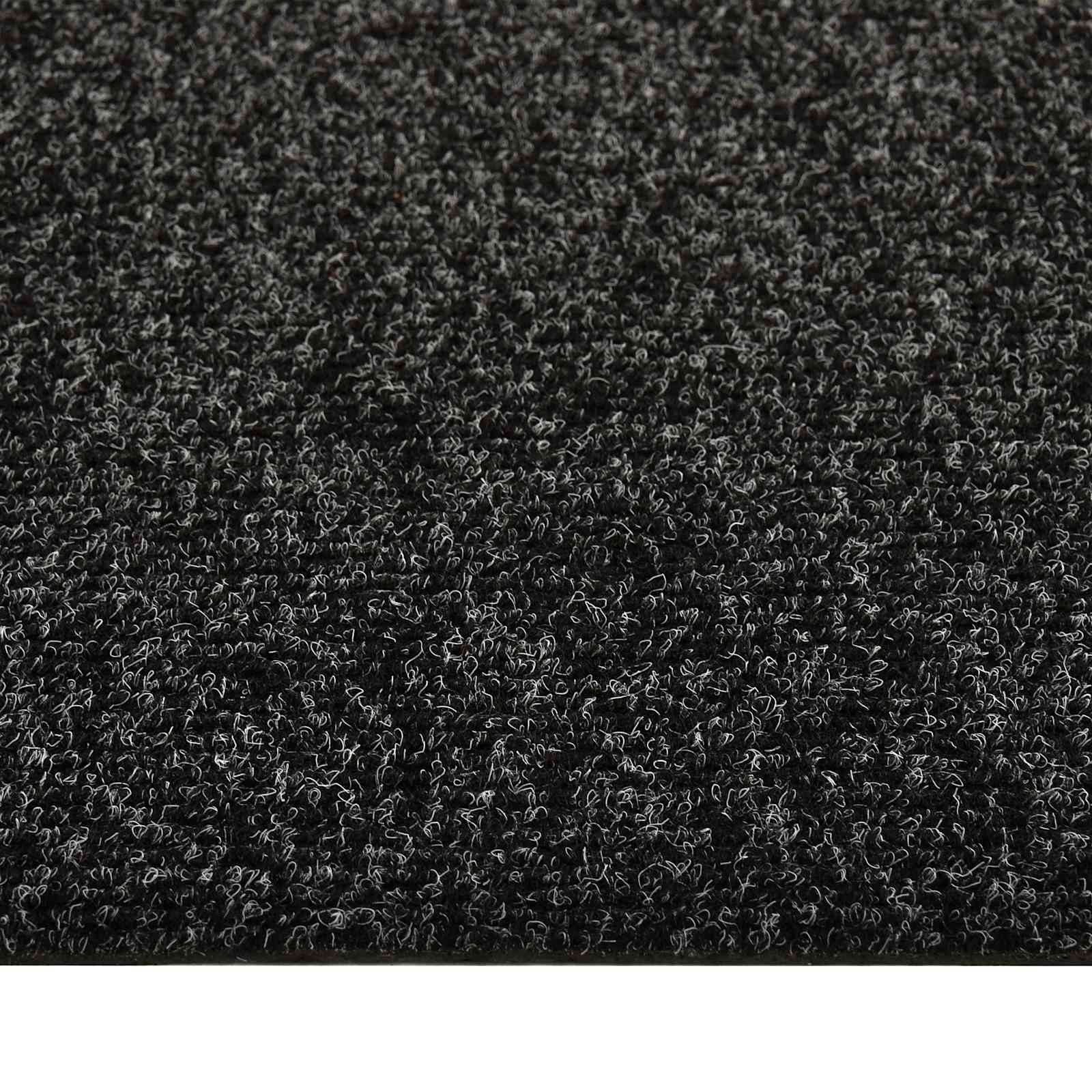 vidaXL Dywan 20 pcs Czarny 50 x 50 cm bitum