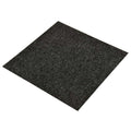 vidaXL Dywan 20 pcs Czarny 50 x 50 cm bitum