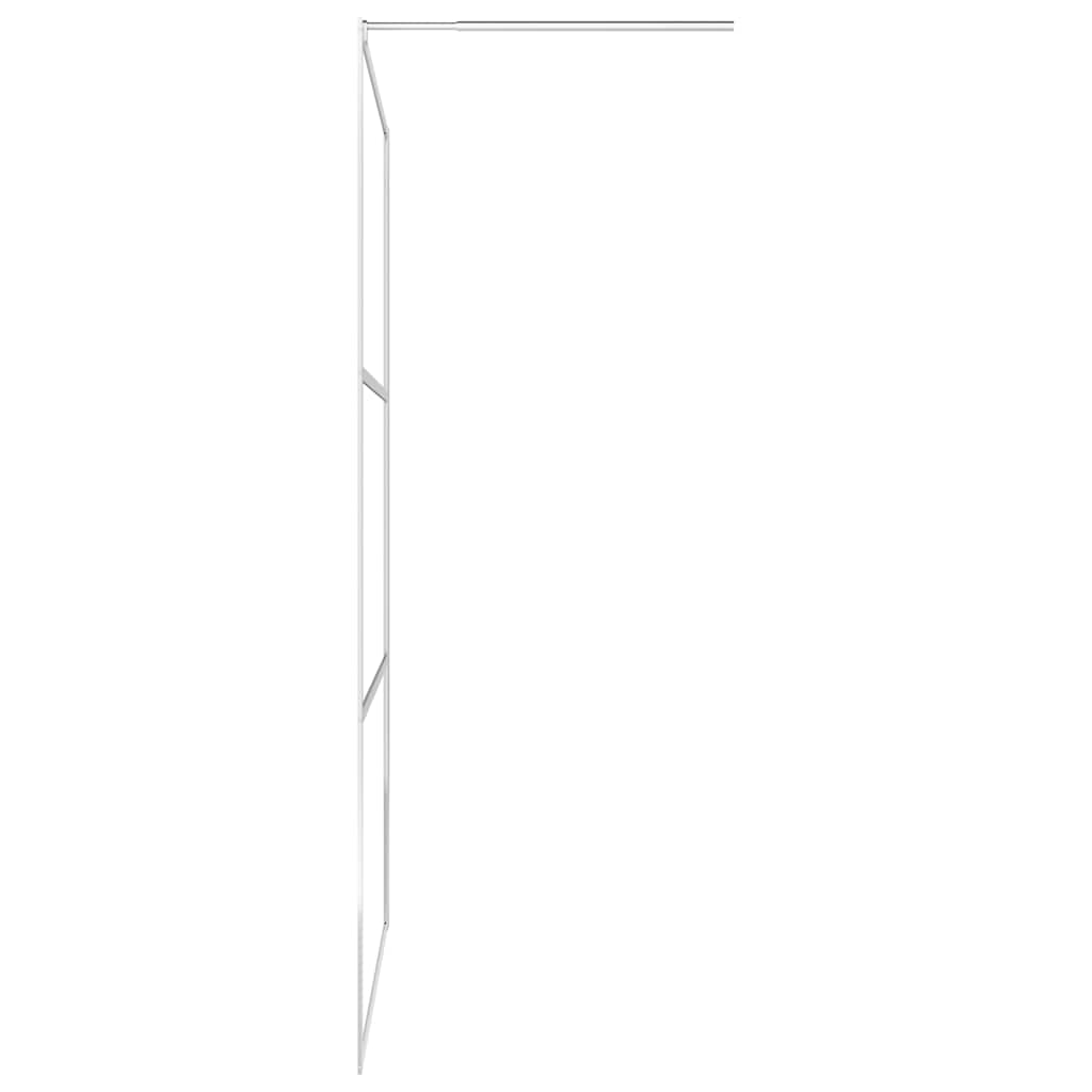 vidaXL Ścianka prysznicowa, mrożone szkło ESG, 100 x 195 cm