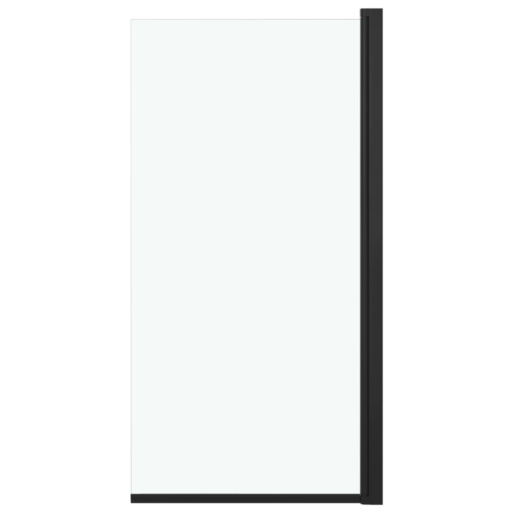 vidaXL Kabina prysznicowa, ESG, 68x130 cm, czarna