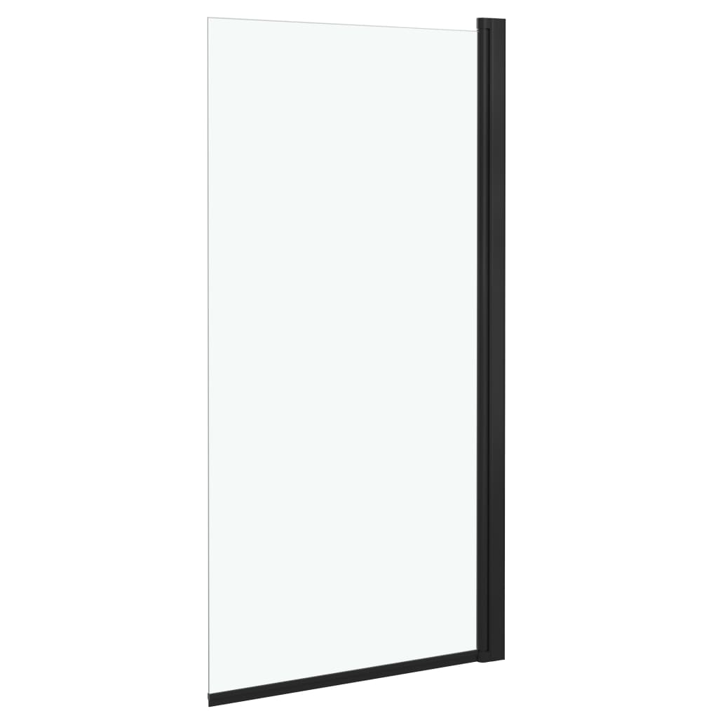 vidaXL Kabina prysznicowa, ESG, 68x130 cm, czarna