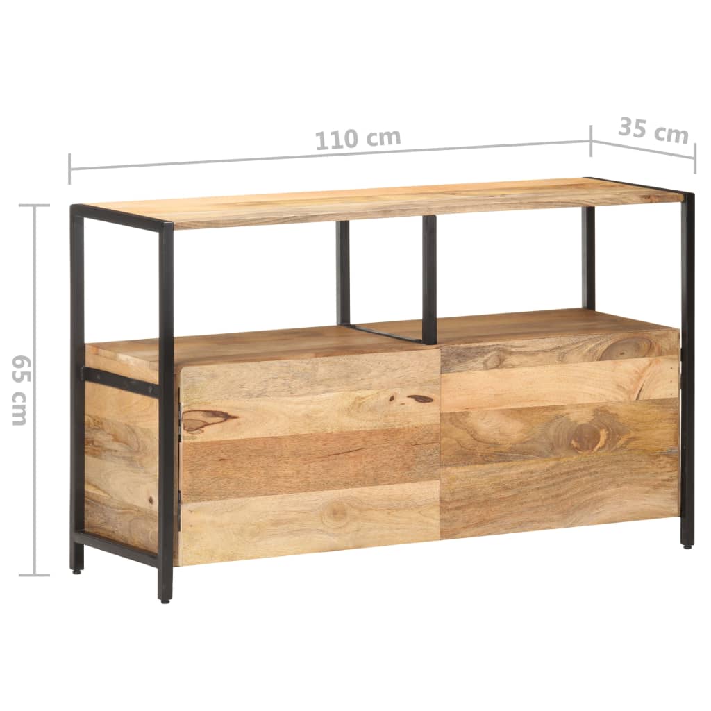 vidaXL Szafka, 110x35x65 cm, lite drewno mango