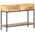 vidaXL Stolik konsola, 100 x 35 x 76 cm, lite drewno mango