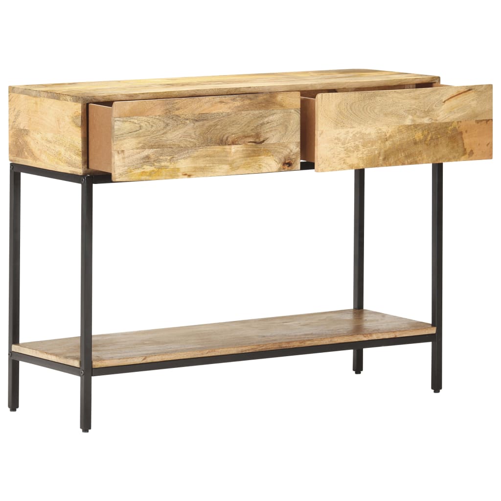 vidaXL Stolik konsola, 100 x 35 x 76 cm, lite drewno mango
