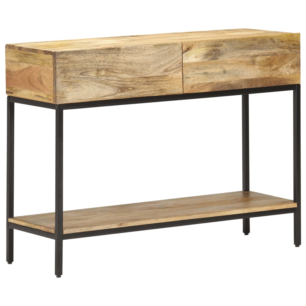 vidaXL Stolik konsola, 100 x 35 x 76 cm, lite drewno mango