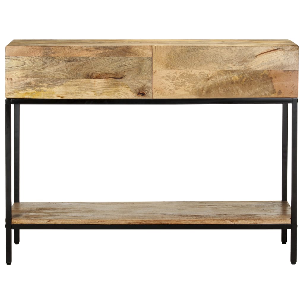 vidaXL Stolik konsola, 100 x 35 x 76 cm, lite drewno mango