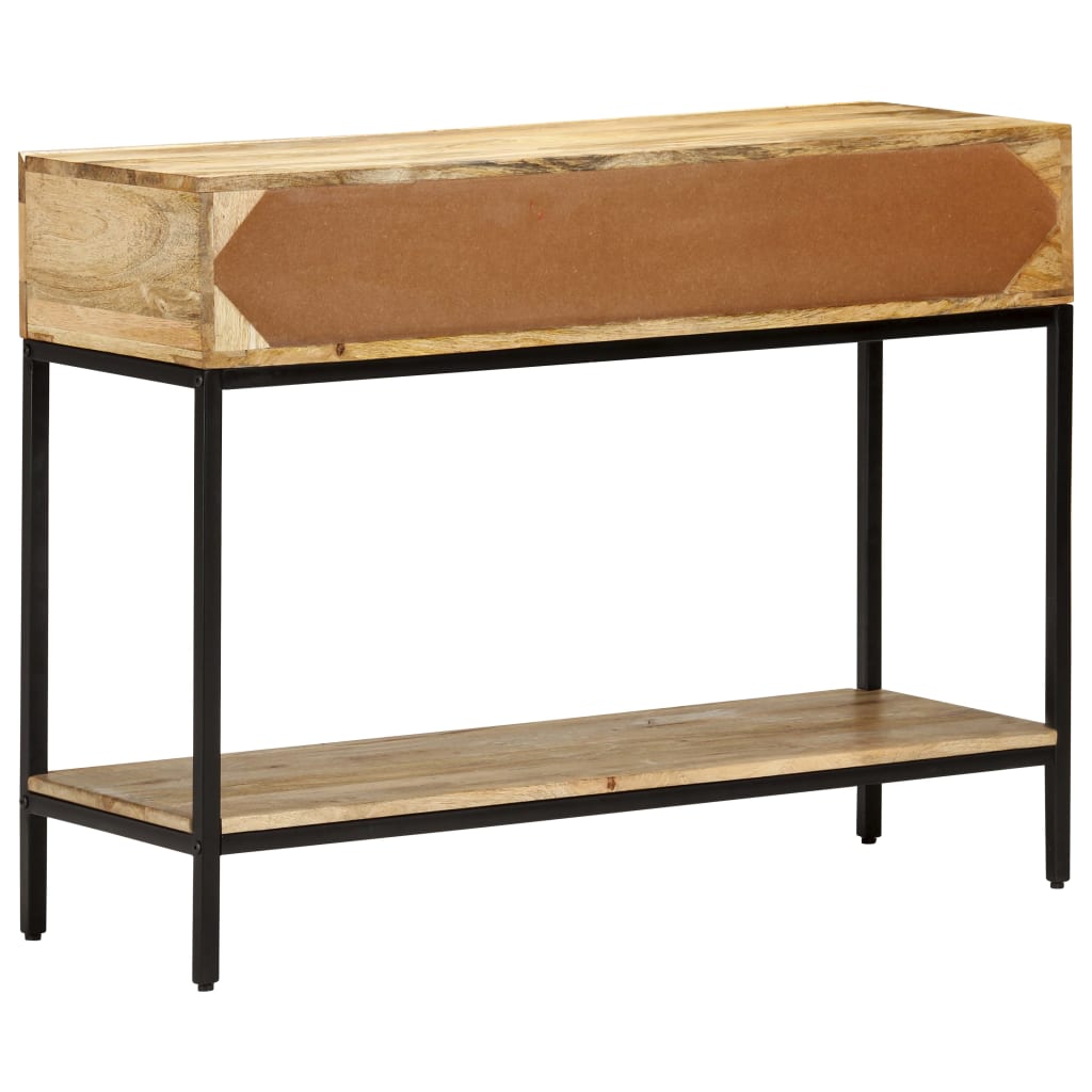 vidaXL Stolik konsola, 100 x 35 x 76 cm, lite drewno mango