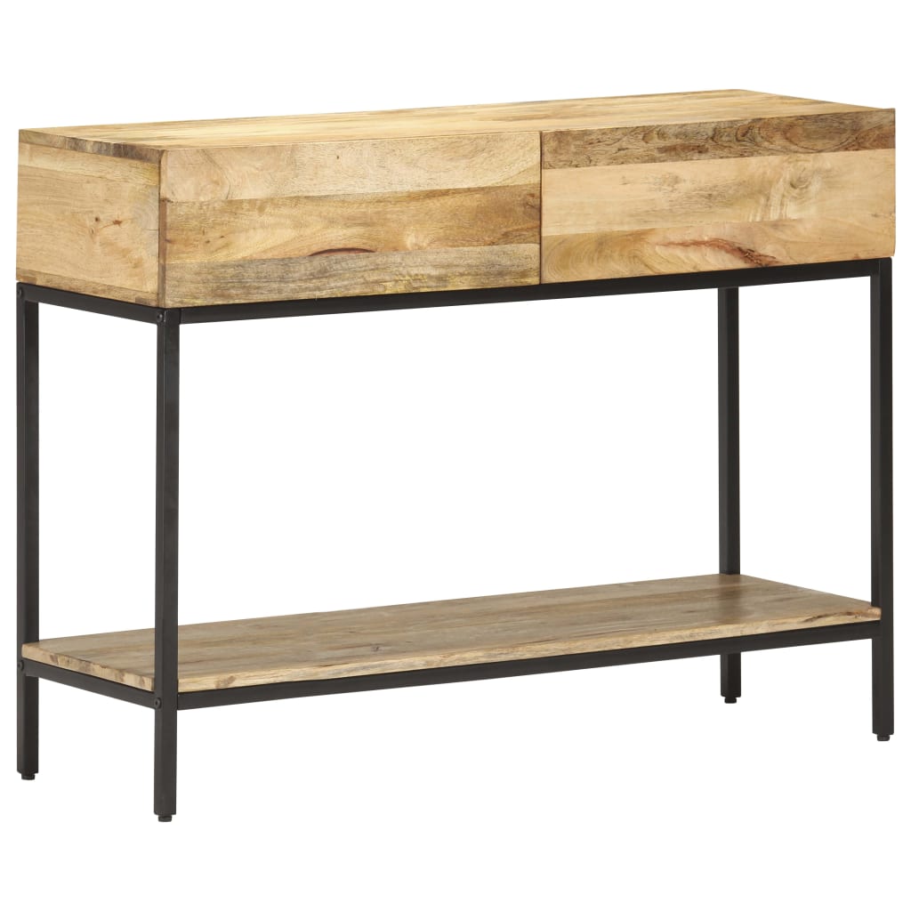 vidaXL Stolik konsola, 100 x 35 x 76 cm, lite drewno mango