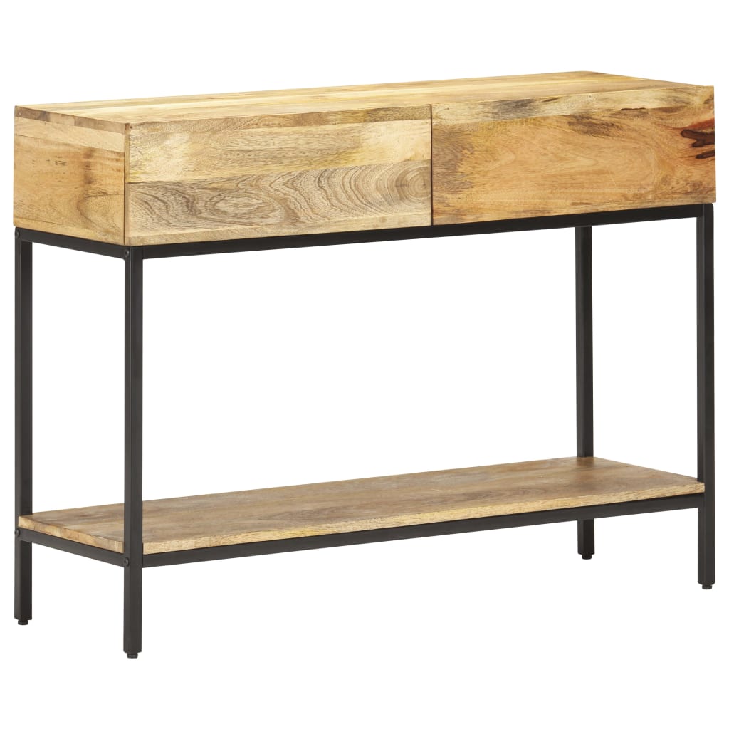 vidaXL Stolik konsola, 100 x 35 x 76 cm, lite drewno mango