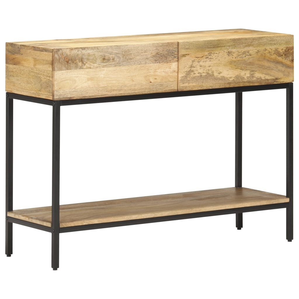vidaXL Stolik konsola, 100 x 35 x 76 cm, lite drewno mango